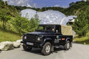 Land Rover Electric Defender at the Eden Project